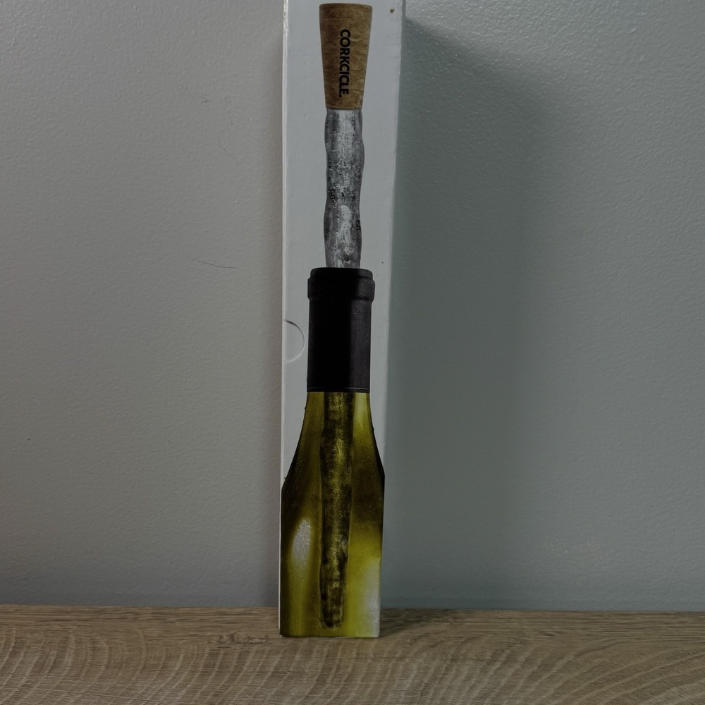 Corkcicle Wine Chiller Stick Freezable Reusable Bottle Cork Hostess Gift Party - Picture 6 of 9